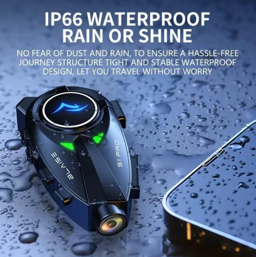 BLAISE S1 PRO Intercom For Helmet Waterproof Motorcycle Action camera Helmet